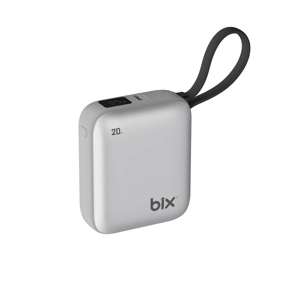 Bix PB119 10000mAh PD 20W Cep Boyu Taşınabilir Mini Powerbank