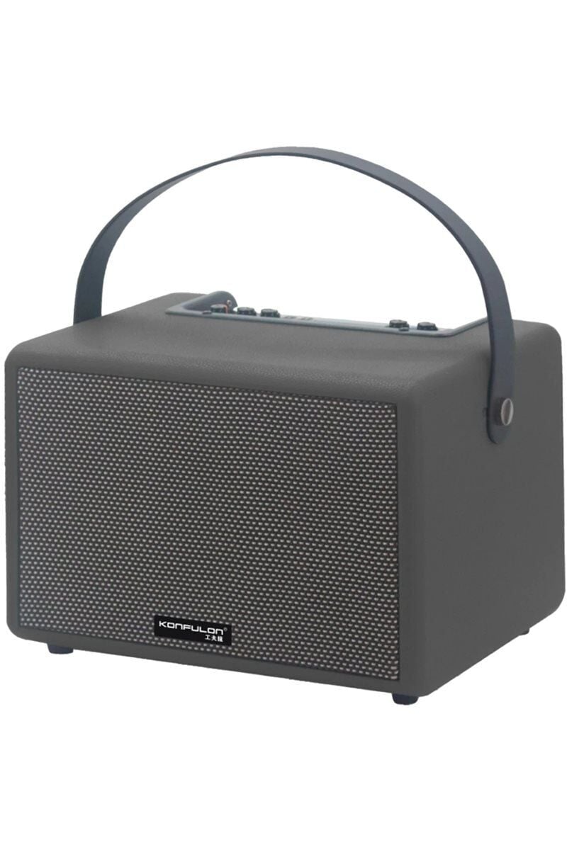 Konfulon F31 50W Sürücülü 2 Adet Mikrofonlu BT 5.2 Kablosuz Hoparlör - Siyah