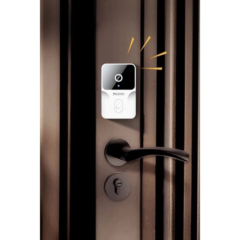 Yesido KM27 Gece Görüş Özellikli Akıllı Görüntülü Wireless Diyafon - Beyaz