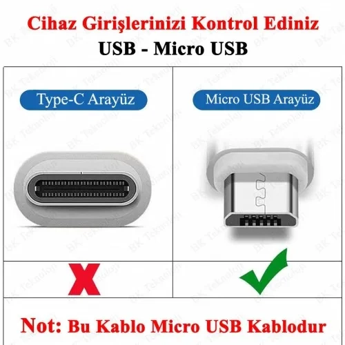 OUTOS 1 METRE MİCRO 3A KABLO