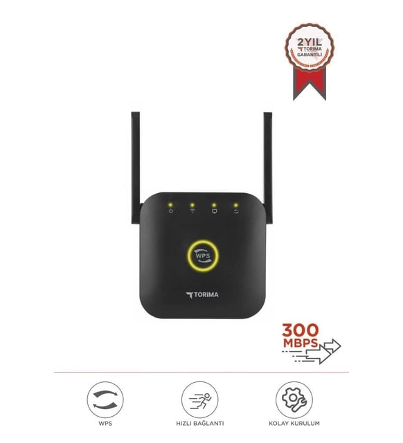 Torima Wi-Fi Güçlendirici WR25 300 MBPS