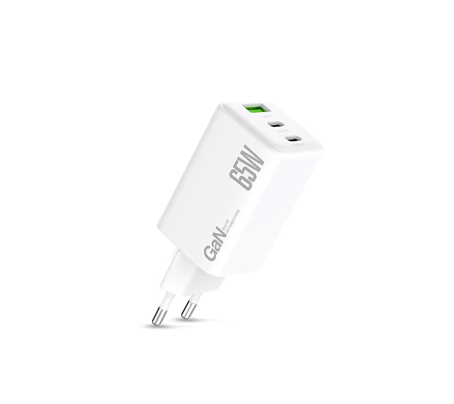 İBERRY 65W TYPE-C VE USB ÇIKIŞLI ADAPTÖR Hİ65