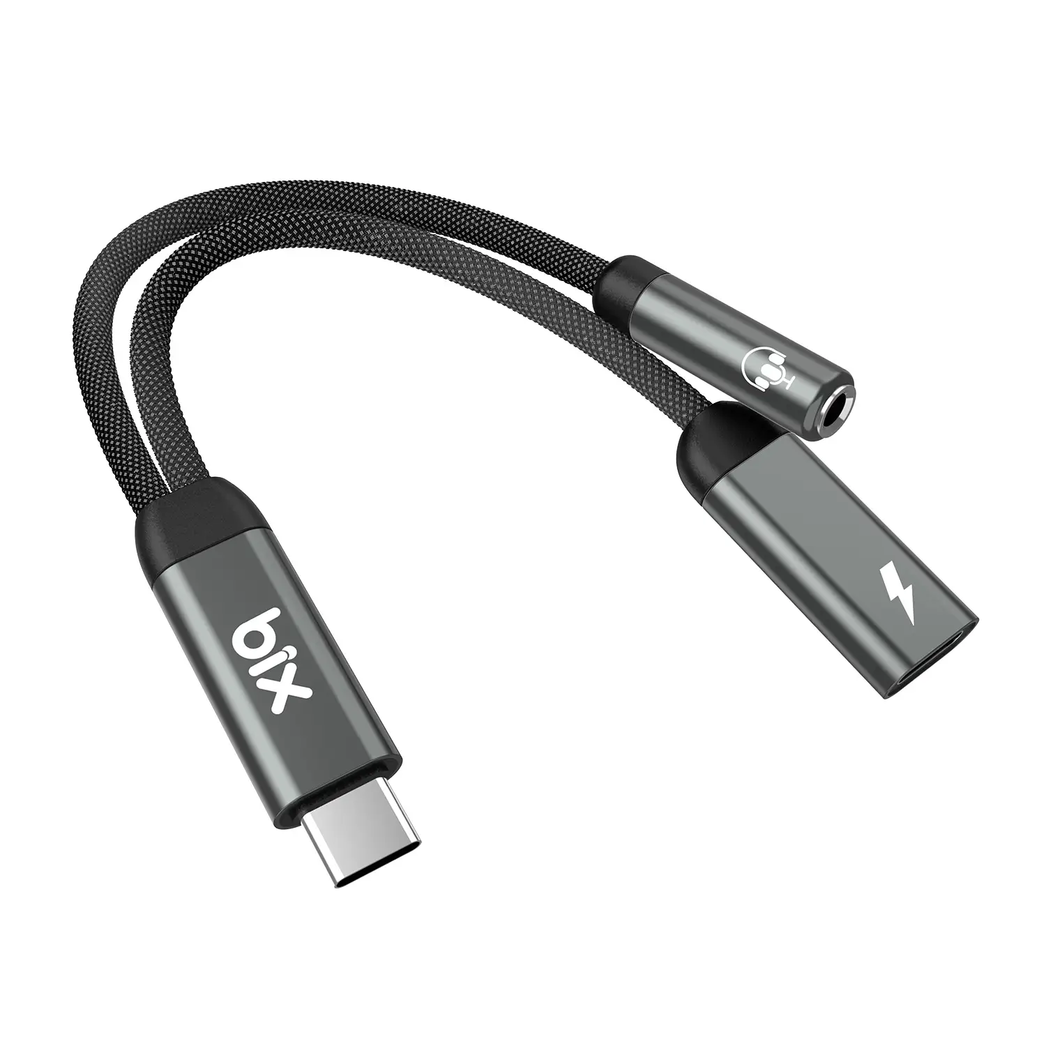 Bix Type-c Çıkışını Aux ve Type-c Çevirici Kablo ADP-12