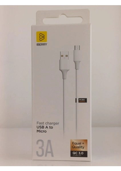 İBERRY MİCRO 18W USB KABLO C3M