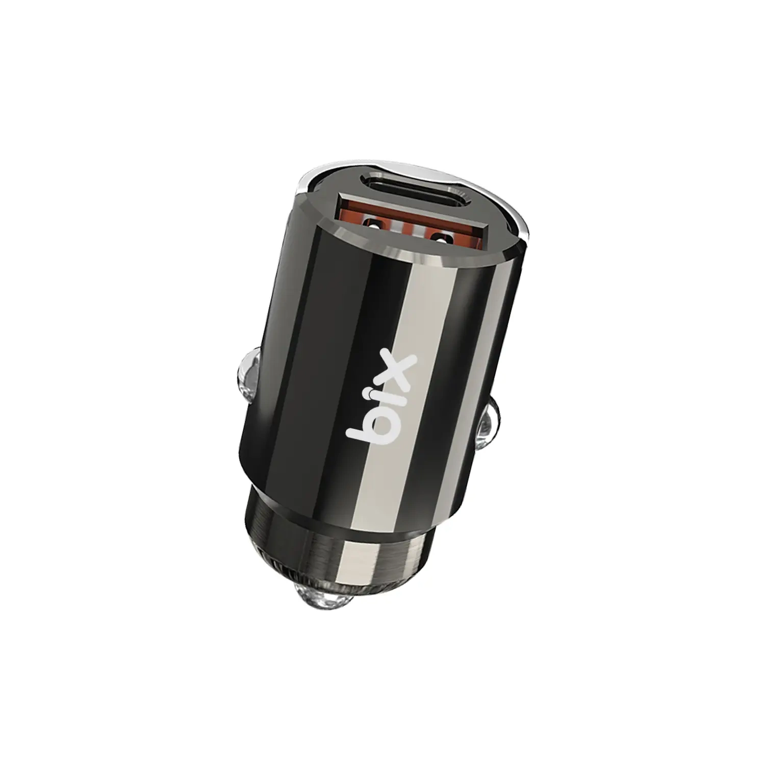 BİX 45W SİYAH BXCCP45W PD + QC 3.0 USB FAST TYPE - C VE USB ÇIKIŞ ARAÇ ŞARJ ADAPTÖRÜ