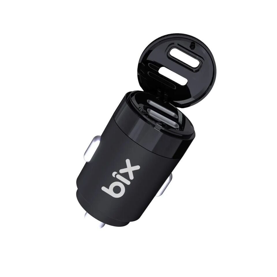 Bix BXCC65C 65W Çift Portlu Type-C Araç Şarj Aleti