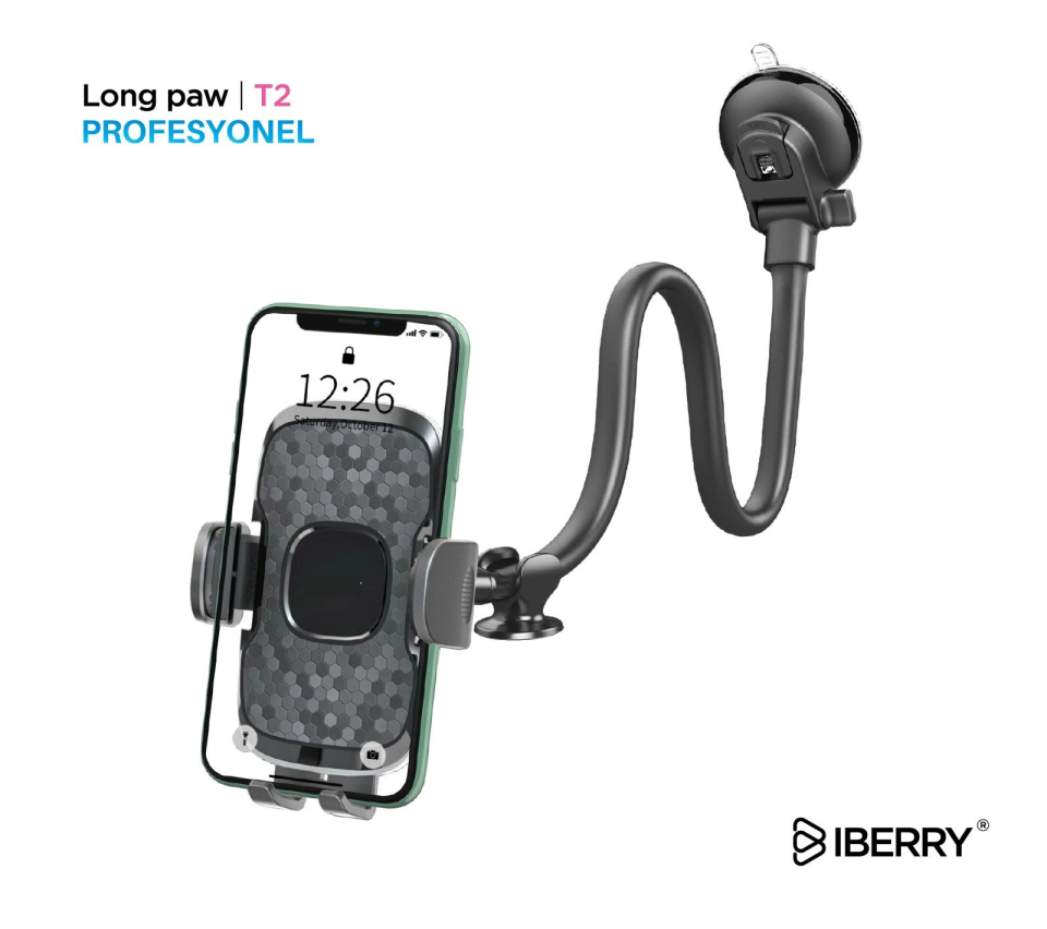 İBERRY LONG PAW T2 MIKNATISLI ARAÇ TUTUCU