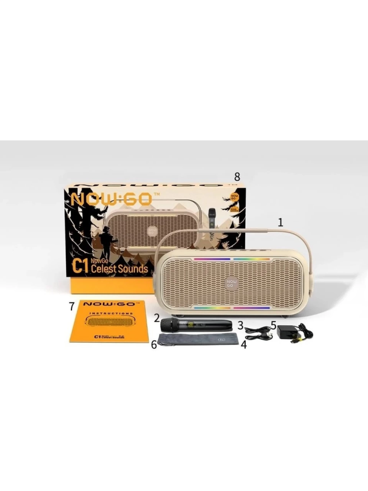 Now:Go C2 Kampçı Bej Bluetooth Speaker - 5