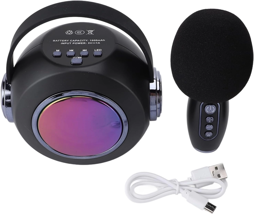 SP-02 SİYAH KARAOKE MİKROFONLU SPEAKER - 2