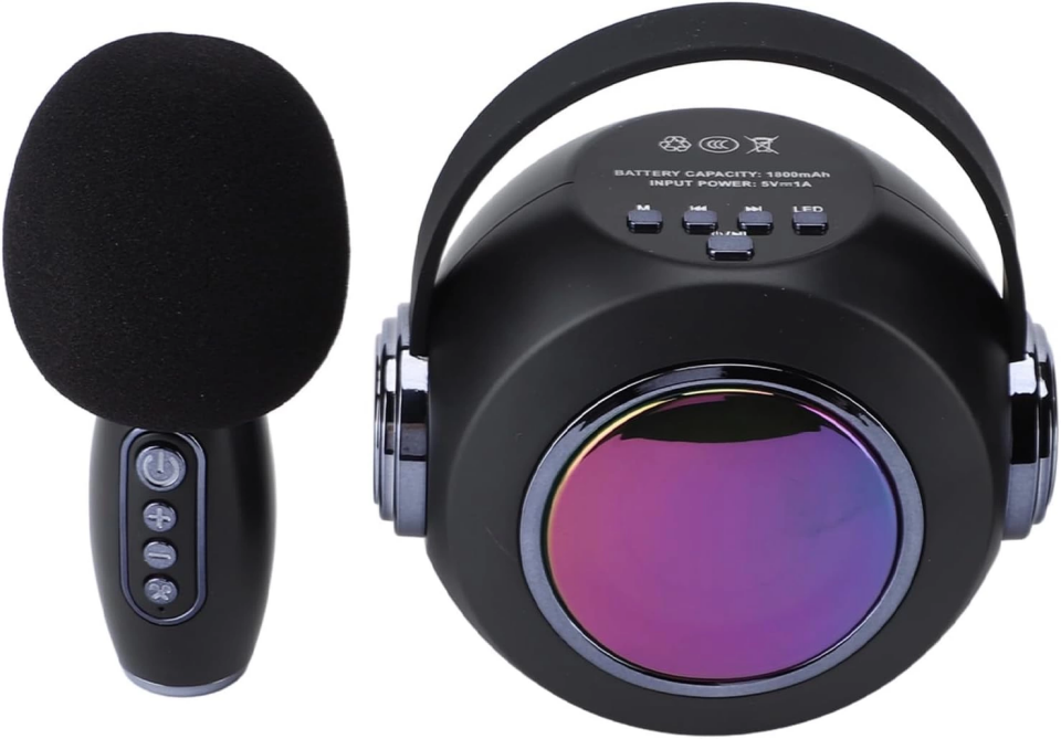 SP-02 SİYAH KARAOKE MİKROFONLU SPEAKER - 4
