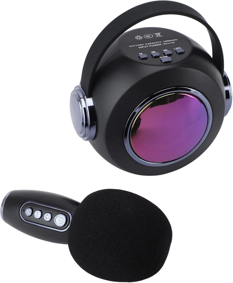 SP-02 SİYAH KARAOKE MİKROFONLU SPEAKER - 3