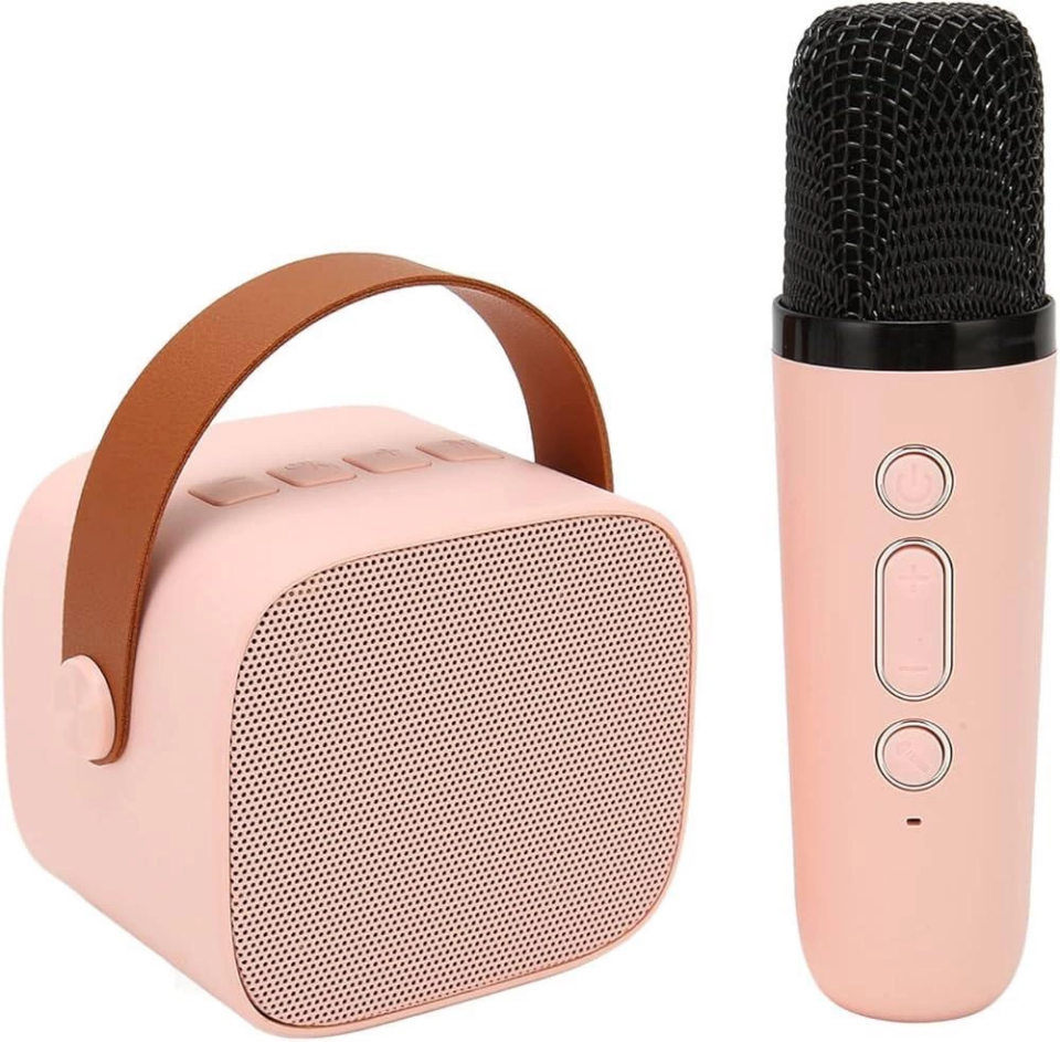 SP-01 PEMBE KARAOKE MİKROFON