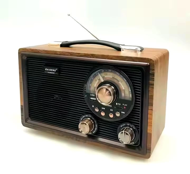 Bluetooth Nostalji Speaker Koyu Kahverengi R-9022BT - 3