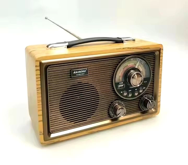 BLUETOOTH NOSTALJİ SPEAKER KOYU KAHVERENGİ R-9022BT