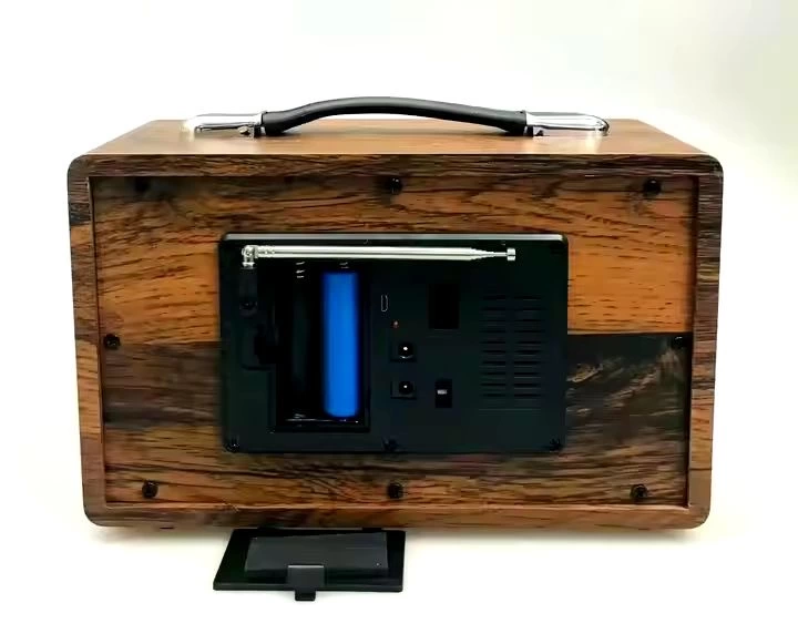 Bluetooth Nostalji Speaker Koyu Kahverengi R-9022BT - 2