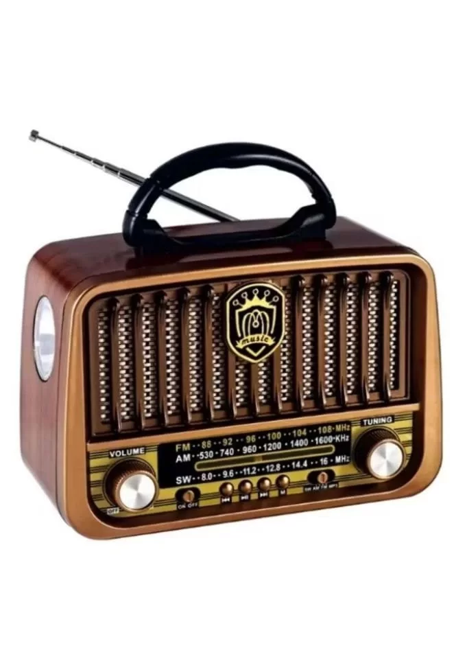 Bluetooth Nostalji Speaker Kahverengi R-3166BT - 2