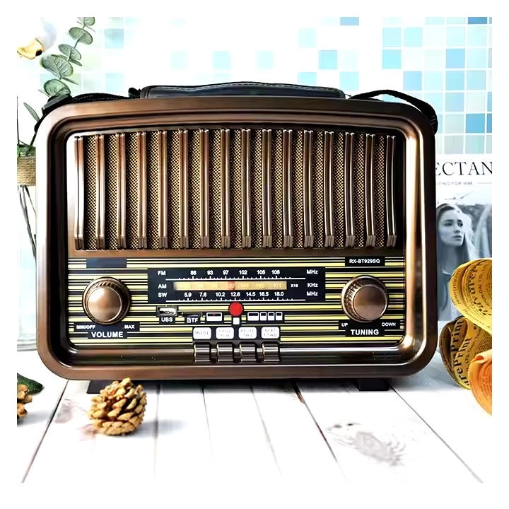 BLUETOOTH NOSTALJİ SPEAKER KAHVERENGİ R-3166BT