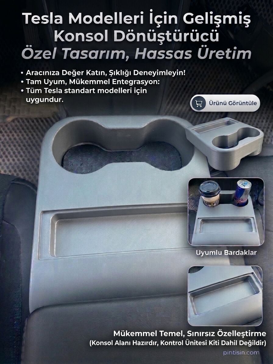 Tesla Standart Bardaklık Dönüştürücü - TestuSky