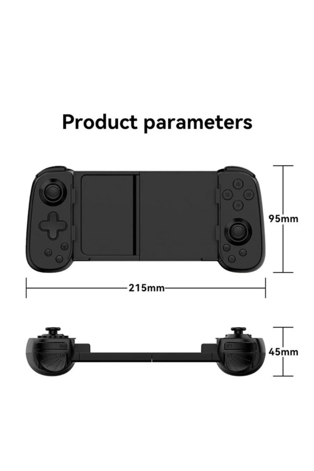 Kablosuz Oyun Kolu D6 Siyah (PS5 Remote Play Uyumlu) - 3