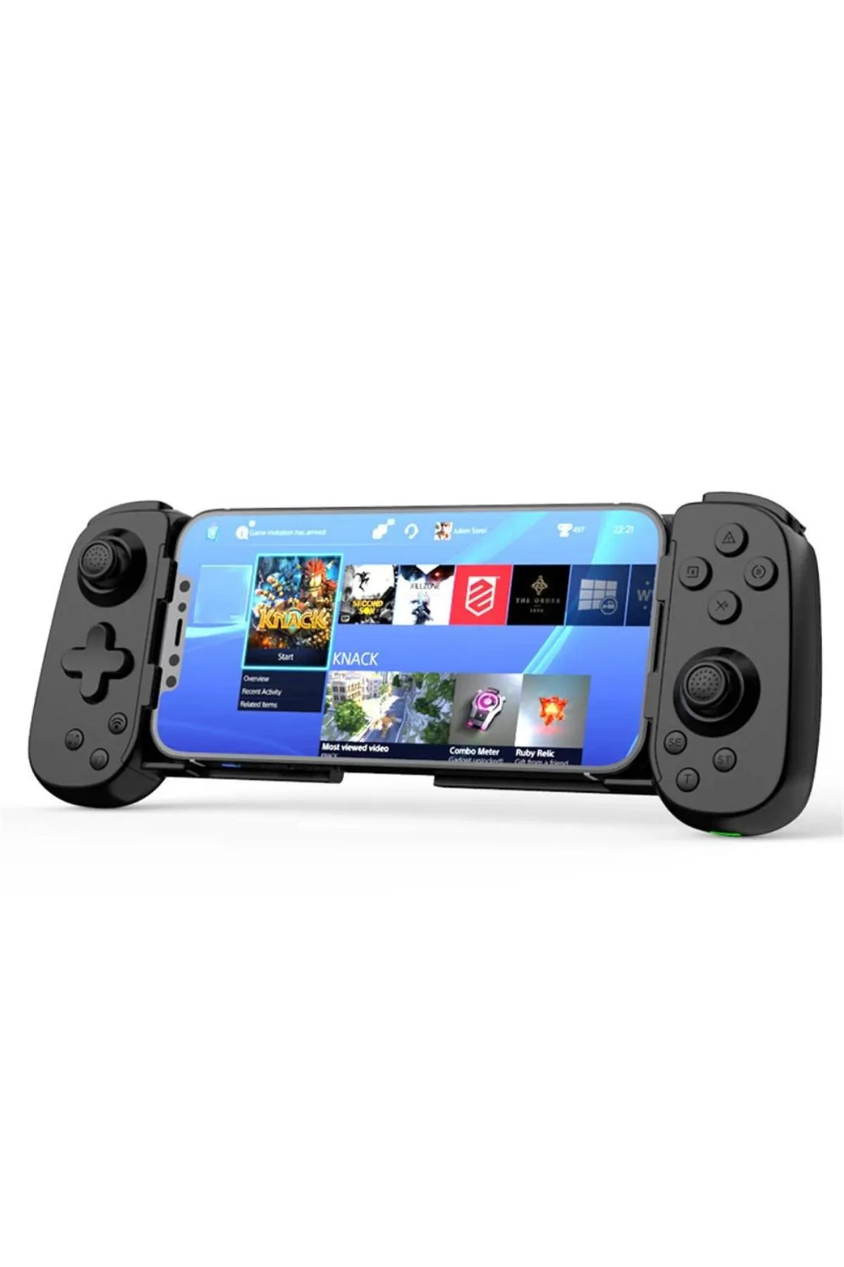 Kablosuz Oyun Kolu D6 Siyah (PS5 Remote Play Uyumlu)