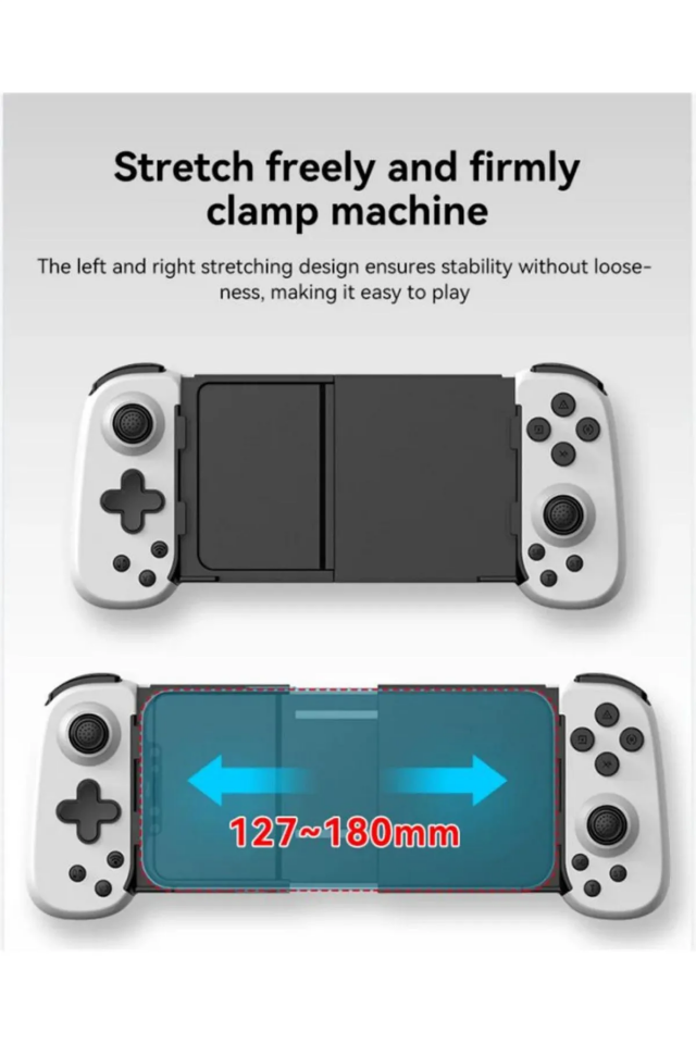 Kablosuz Oyun Kolu D6 Siyah (PS5 Remote Play Uyumlu) - 6