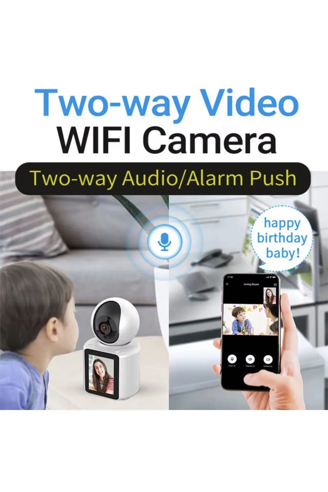 C31 Wi-Fi Ekranlı Çocuk Kamerası - 3