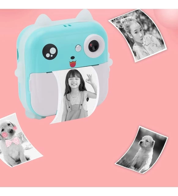 Termal Baskılı Fotoğraf Makinesi Q5 Mavi - 3