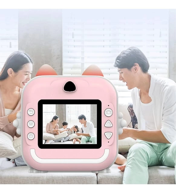 Termal Baskılı Fotoğraf Makinesi Q5 Pembe - 4