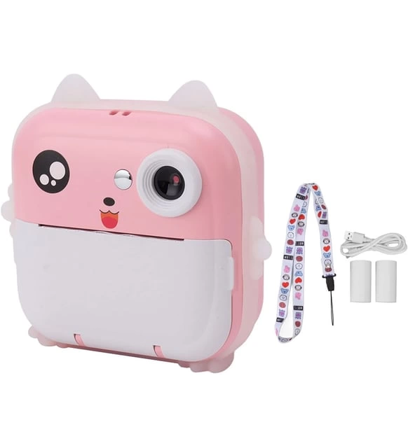 Termal Baskılı Fotoğraf Makinesi Q5 Pembe - 3