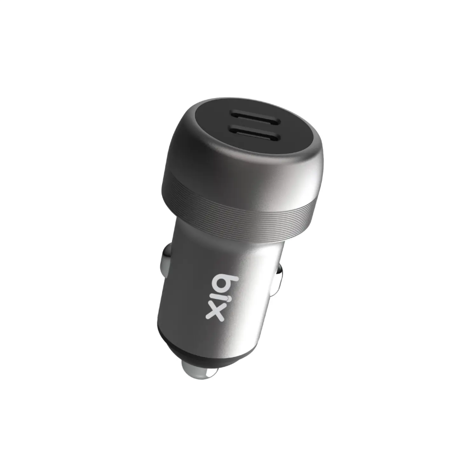 Bix Bxcc100w 100W Çift Type-C Çıkış Araç Şarj Adaptörü