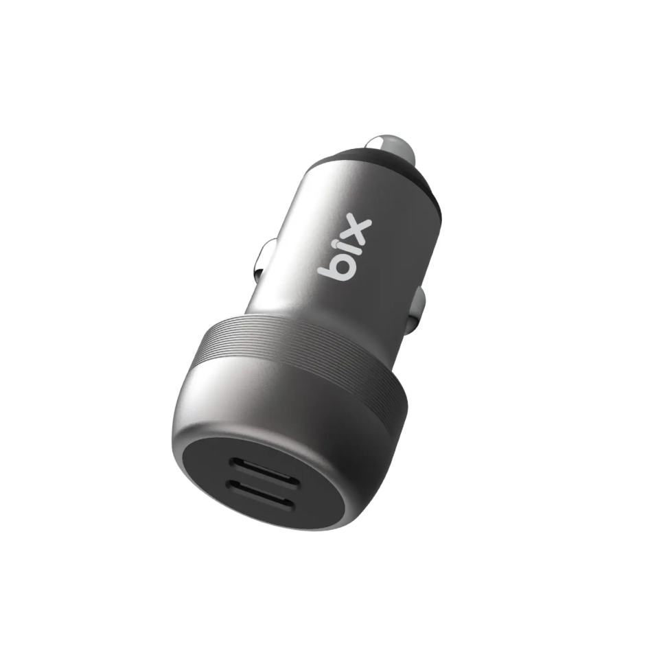 Bix Bxcc100w 100W Çift Type-C Çıkış Araç Şarj Adaptörü
