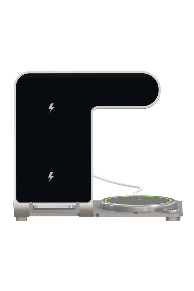 3 in 1 Y91 MagSafe Kablosuz Stand Gümüş
