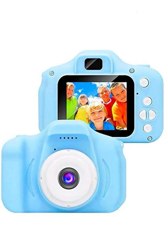 Çocuk Dijital Fotoğraf Makinesi KID'S X2 Mavi