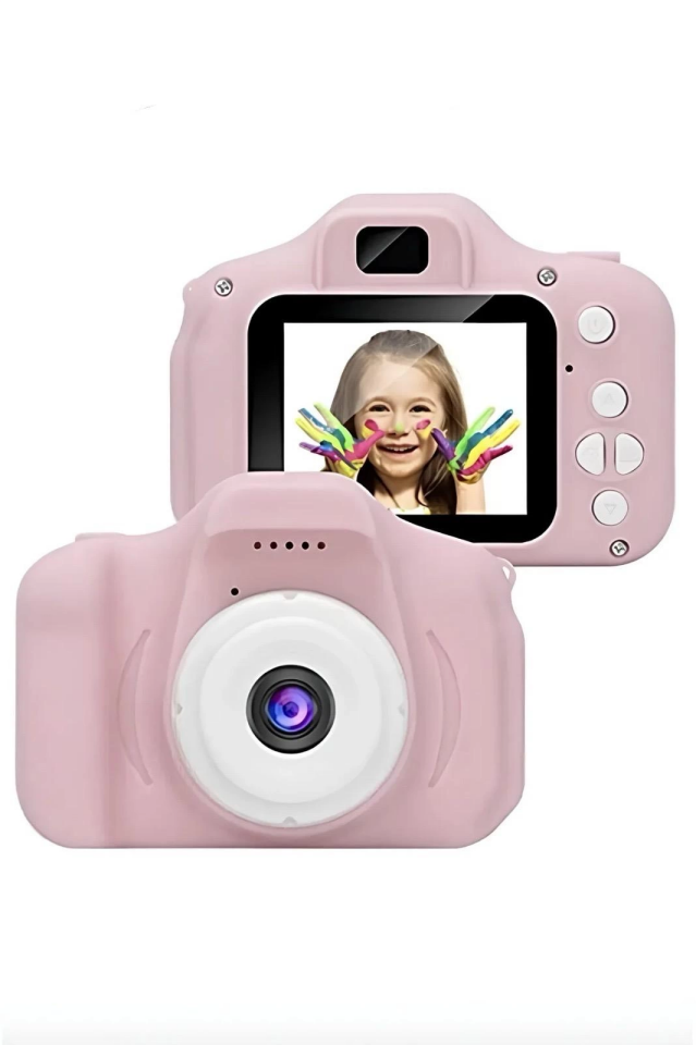 Çocuk Dijital Fotoğraf Makinesi Kid's X2 Pembe