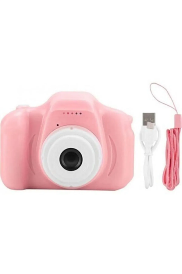Çocuk Dijital Fotoğraf Makinesi Kid's X2 Pembe - 3
