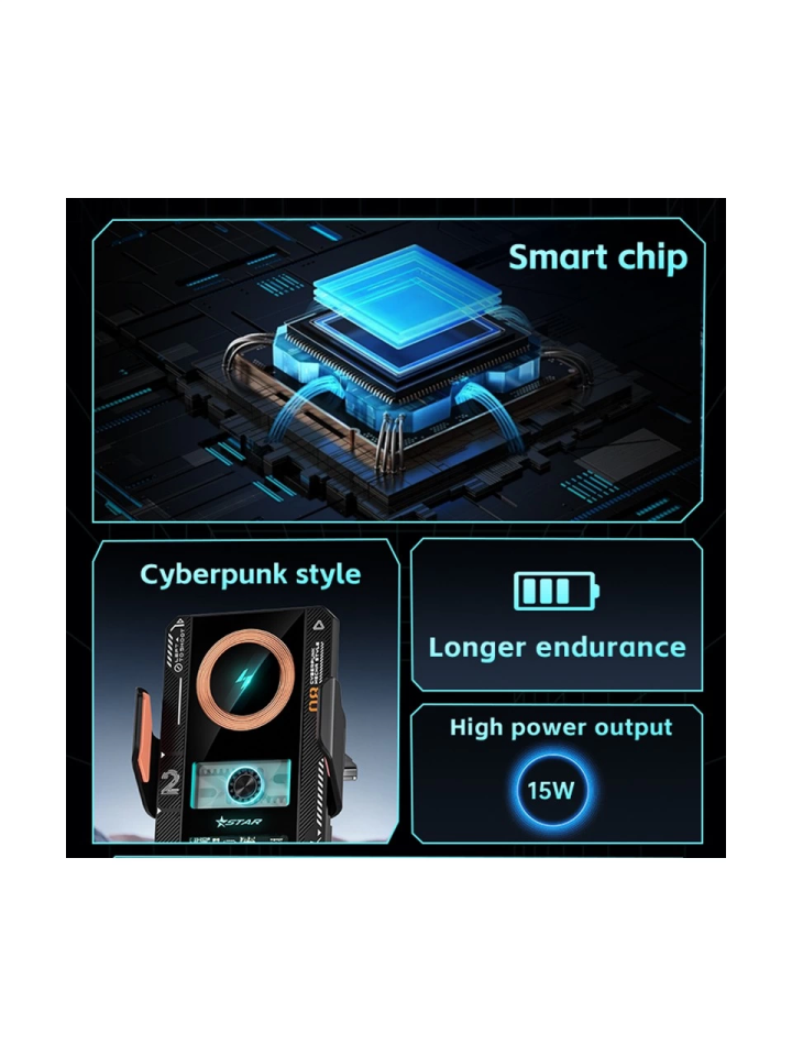 Smart 66W Kablosuz Şarjlı Telefon Tutucu T9 - 3