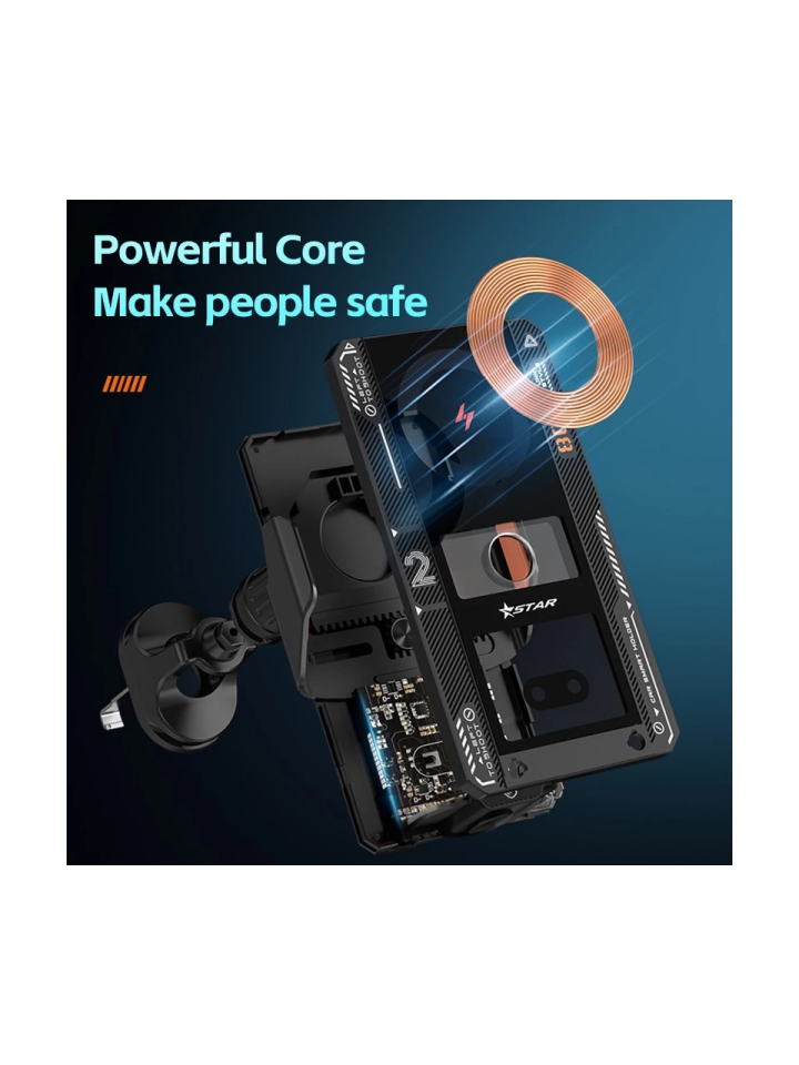 Smart 66W Kablosuz Şarjlı Telefon Tutucu T9 - 2