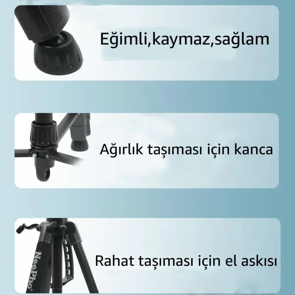 Neepho Np-690 Tripod Profesyonel - 3