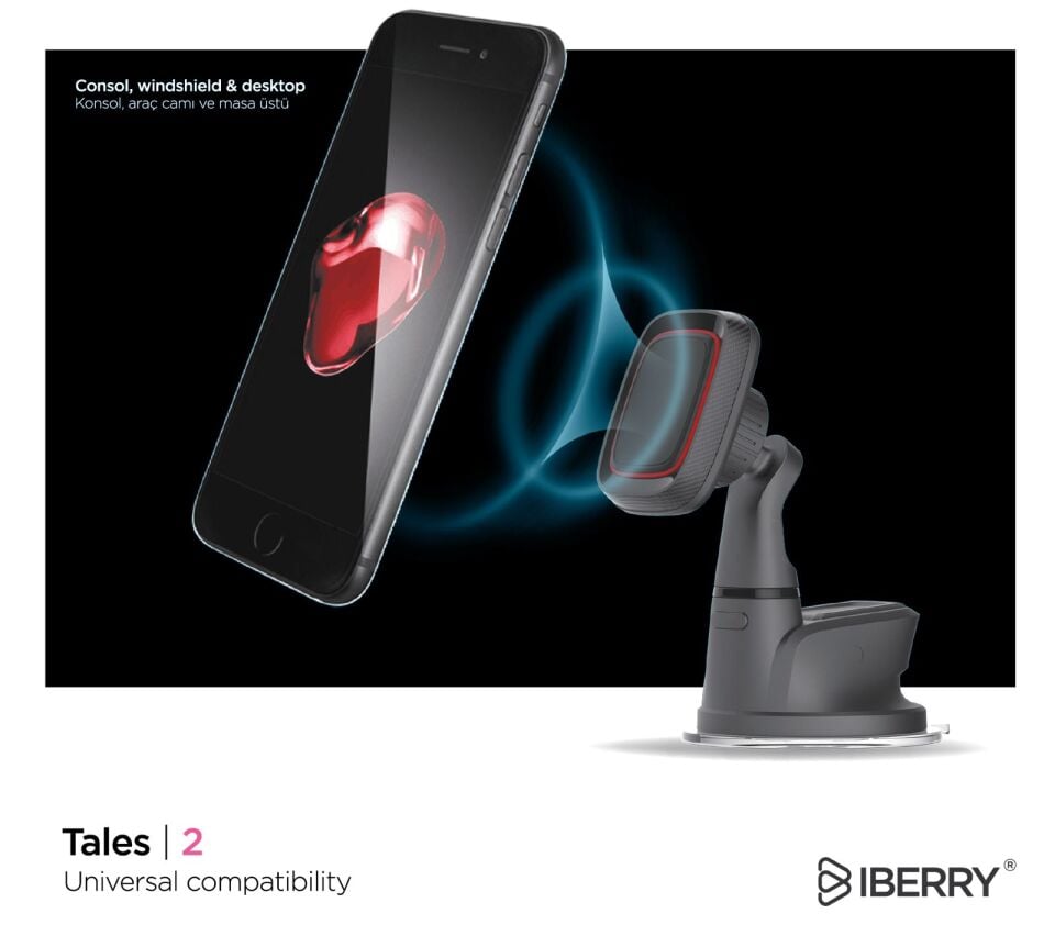 İberry Tales 2 Mıknatıslı Araç Tutucu