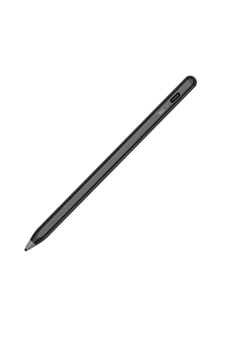 Bix SP02B Universal Android ve iPad Tablet Uyumlu Dokunmatik Bluetooth Stylus Yazı ve Çizim Kalemi Siyah