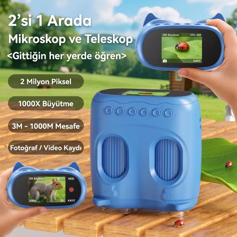 Mavi Mikroskop Myscope 387