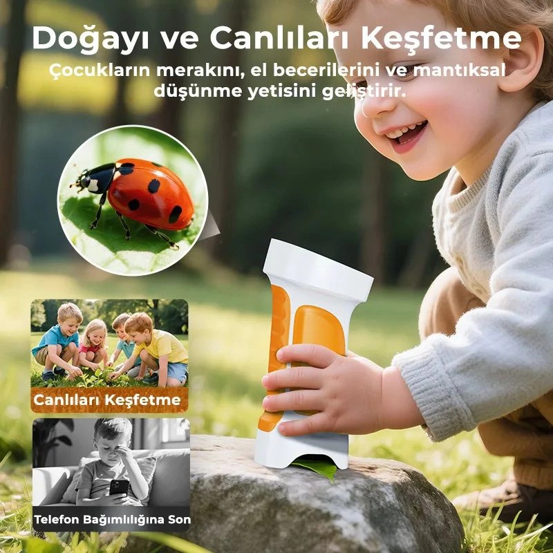 Turuncu Mikroskop Myscope 395