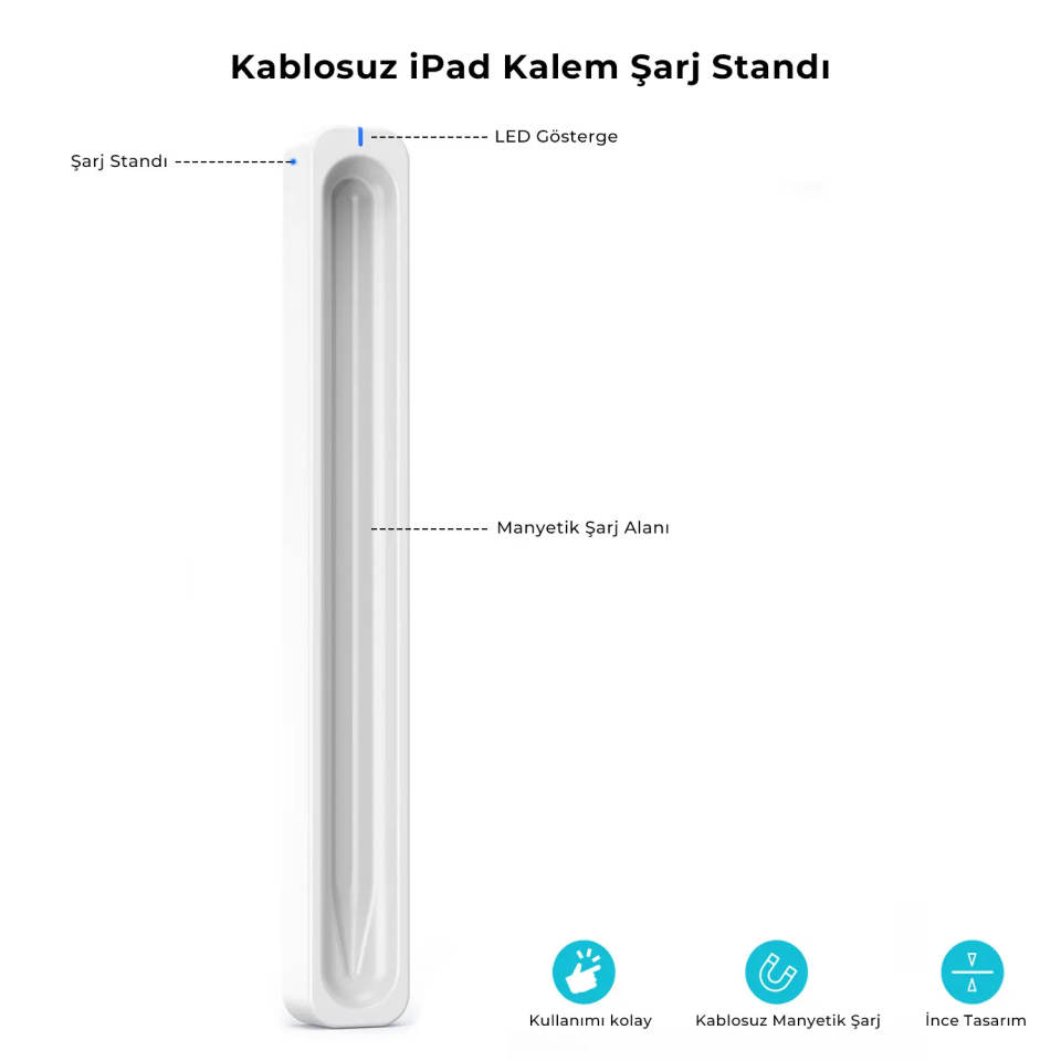 Bix Dk01 Tablet Kalemi Wiriless Şarj İstasyonu