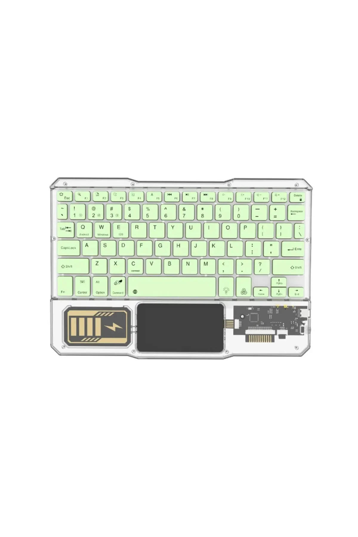 Kablosuz Klavye PC TV Telefon Uyumlu KB-333 Yeşil