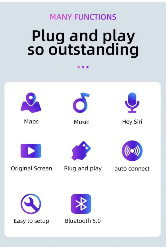 Kablosuz CarPlay Dönüştürücü P80 - 5