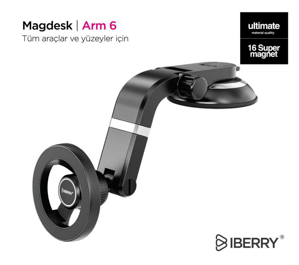 iBerry Magdesk Arm 6 MagSafe Araç Telefon Tutucu ARM6 - 4
