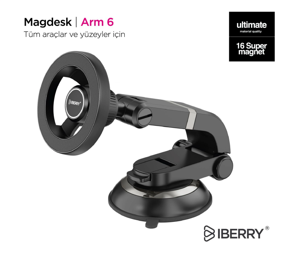 İberry Magdesk Arm 6 Magsafe Araç Telefon Tutucu Arm6
