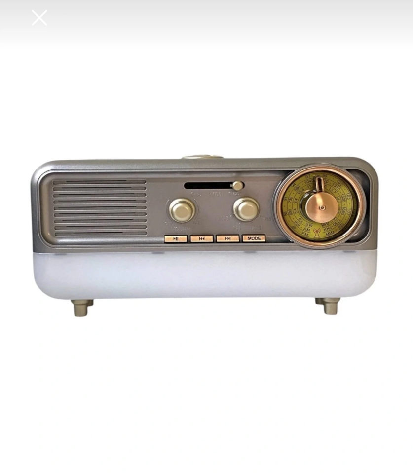 Md-1314 Işıklı Radio Ses Bombası Gold