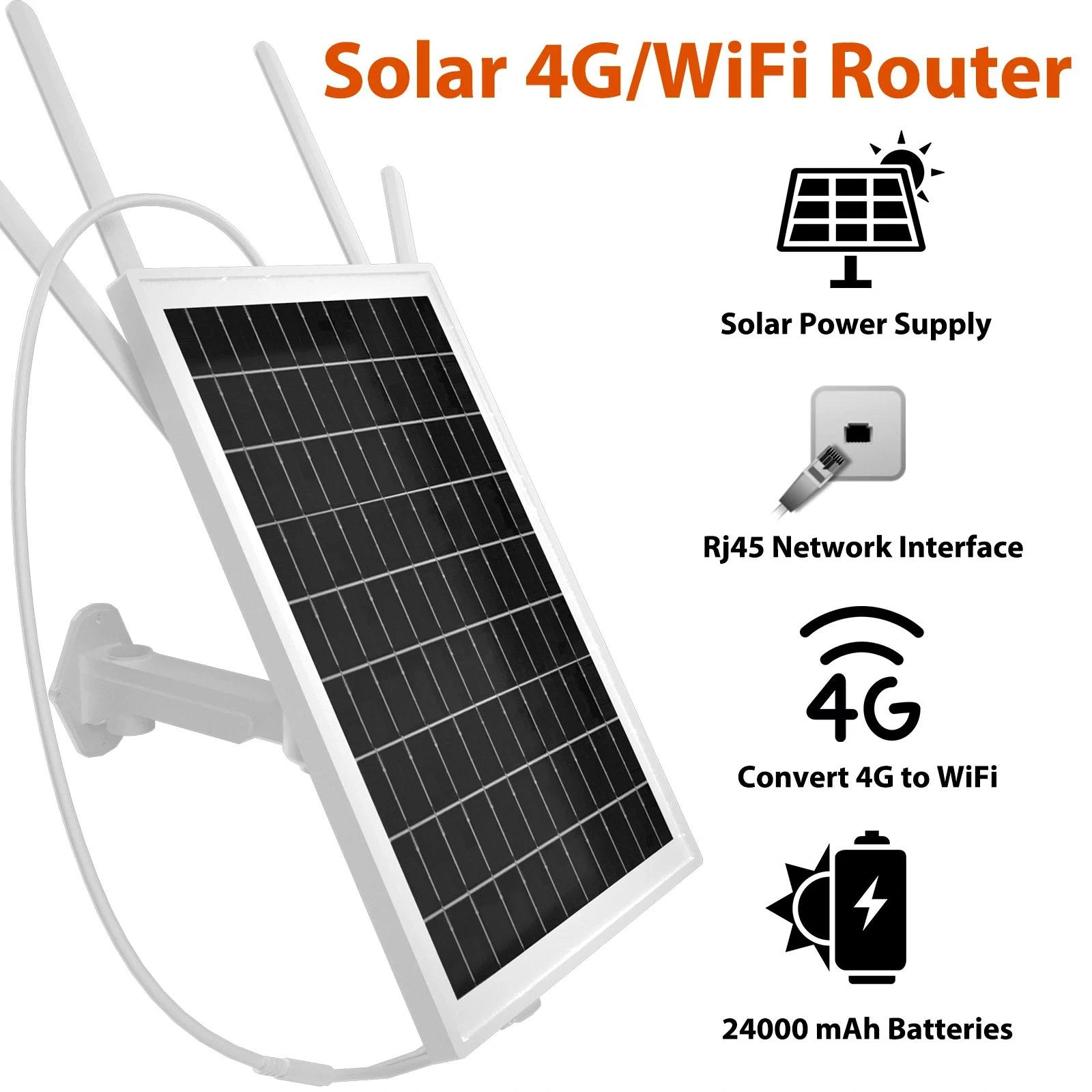 Apronx APX-SR415 Wireless 4G Solar Modem 15W (12 Kullanıcı) 20400 mAh