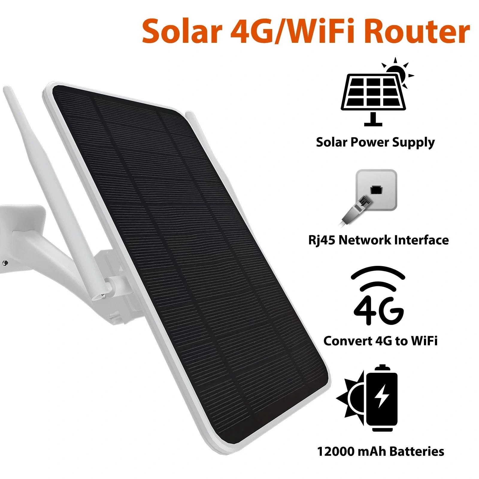 Apronx APX-SR406 Wireless 4G Solar Modem 6W (8 Kullanıcı) 12000 mAh